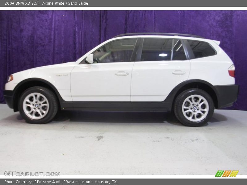 Alpine White / Sand Beige 2004 BMW X3 2.5i