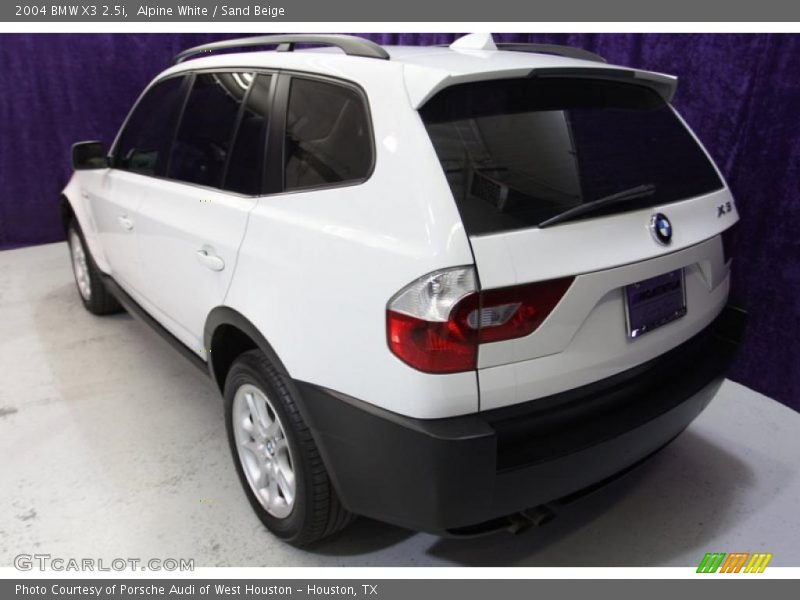 Alpine White / Sand Beige 2004 BMW X3 2.5i