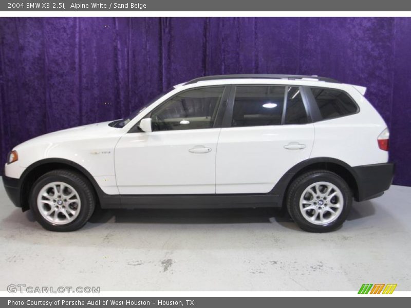 Alpine White / Sand Beige 2004 BMW X3 2.5i