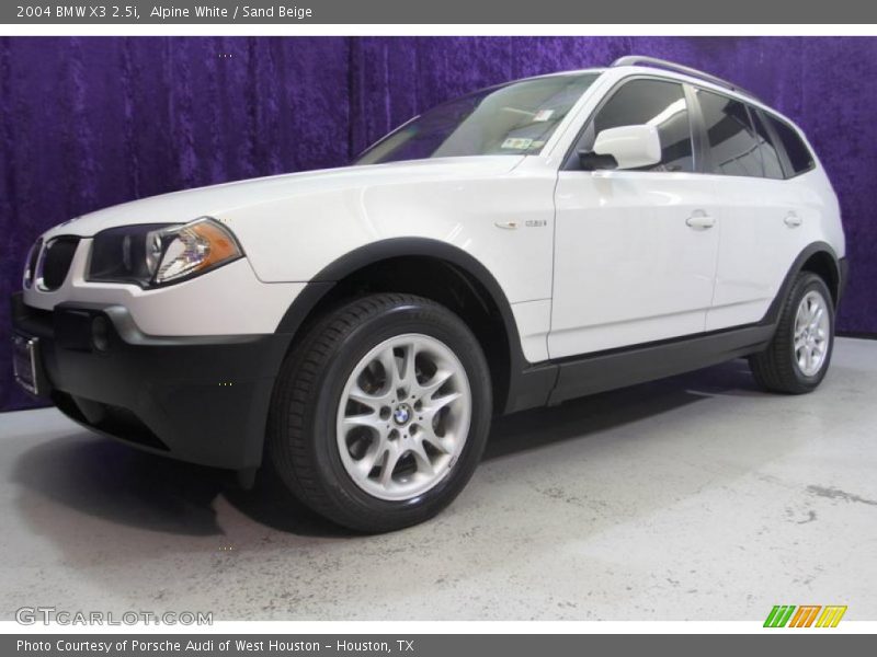 Alpine White / Sand Beige 2004 BMW X3 2.5i