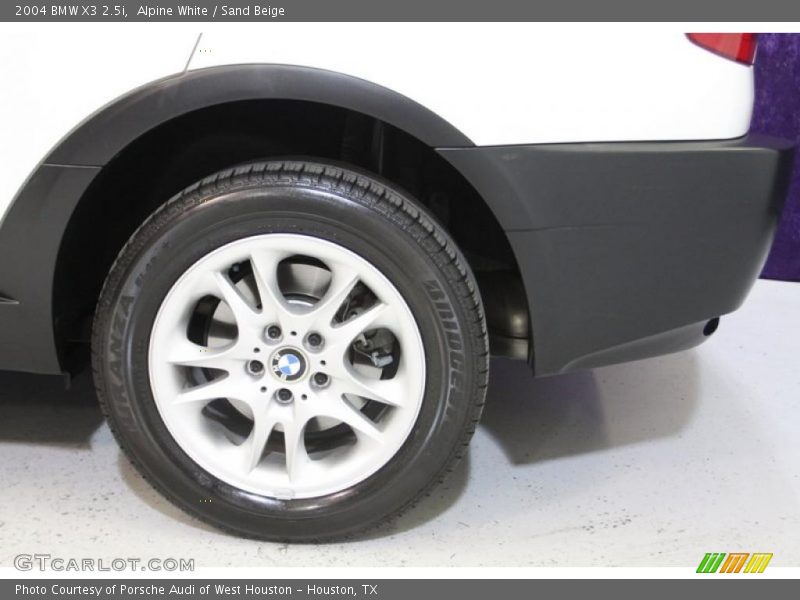 Alpine White / Sand Beige 2004 BMW X3 2.5i