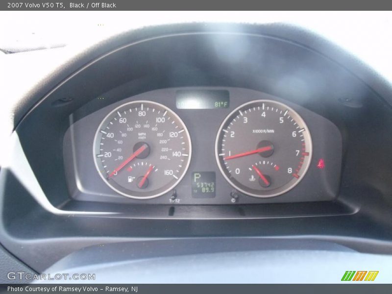 Black / Off Black 2007 Volvo V50 T5