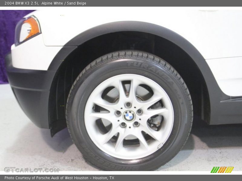 Alpine White / Sand Beige 2004 BMW X3 2.5i