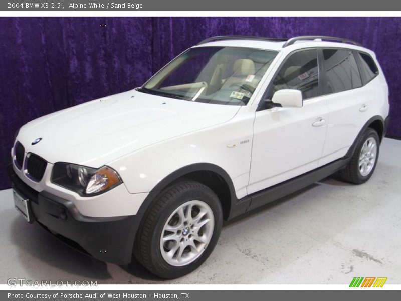 Alpine White / Sand Beige 2004 BMW X3 2.5i