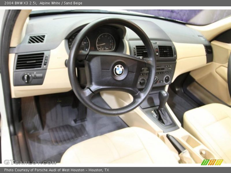 Alpine White / Sand Beige 2004 BMW X3 2.5i