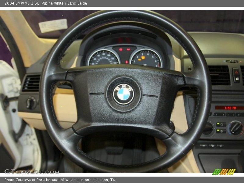 Alpine White / Sand Beige 2004 BMW X3 2.5i