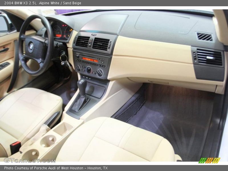 Alpine White / Sand Beige 2004 BMW X3 2.5i