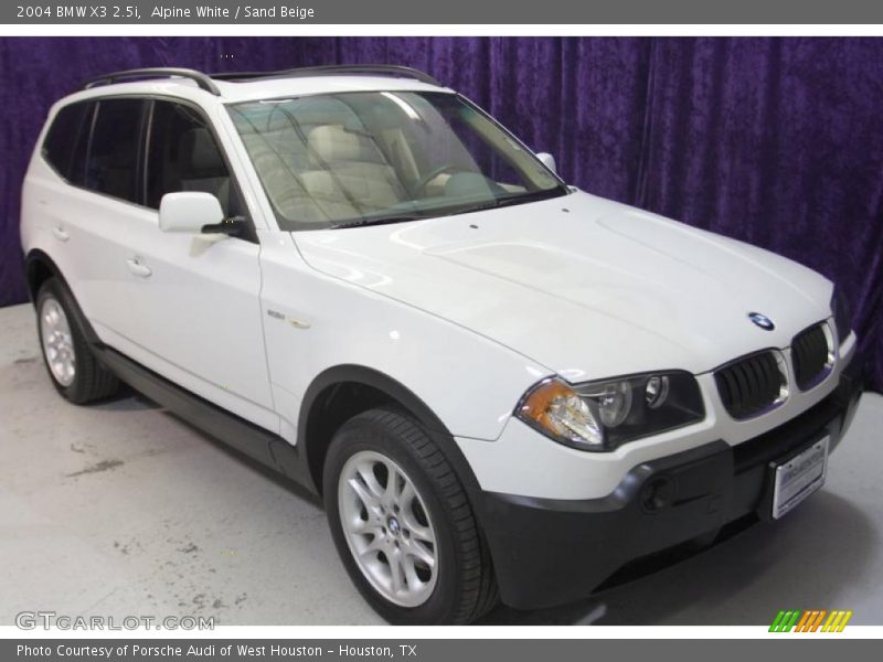 Alpine White / Sand Beige 2004 BMW X3 2.5i