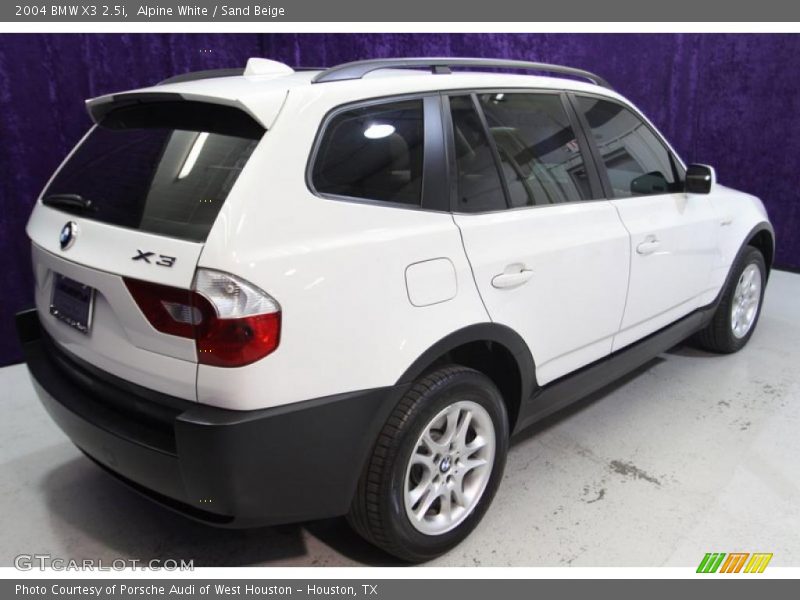 Alpine White / Sand Beige 2004 BMW X3 2.5i