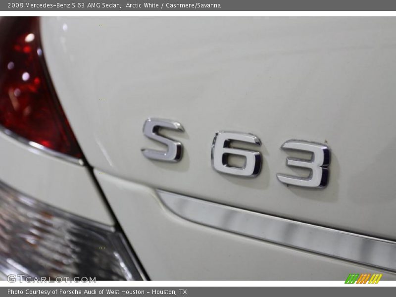 Arctic White / Cashmere/Savanna 2008 Mercedes-Benz S 63 AMG Sedan