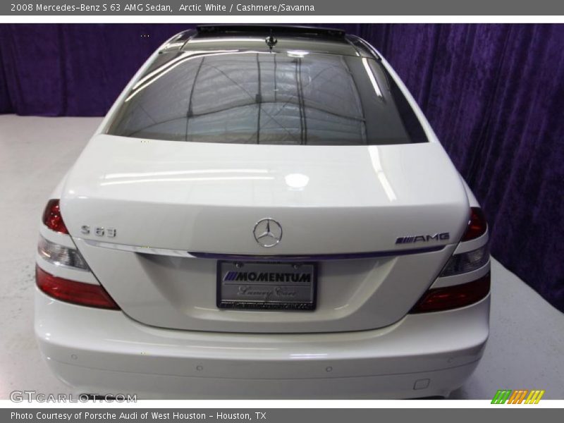 Arctic White / Cashmere/Savanna 2008 Mercedes-Benz S 63 AMG Sedan