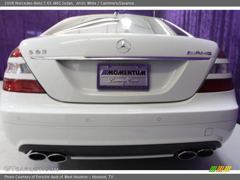 Arctic White / Cashmere/Savanna 2008 Mercedes-Benz S 63 AMG Sedan