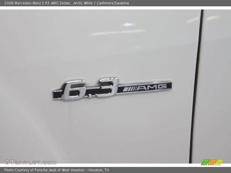 Arctic White / Cashmere/Savanna 2008 Mercedes-Benz S 63 AMG Sedan