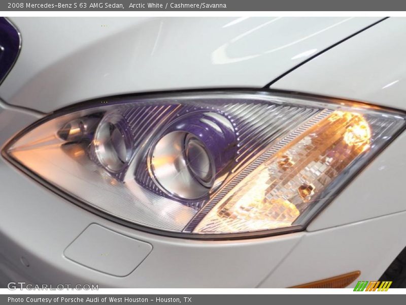 Arctic White / Cashmere/Savanna 2008 Mercedes-Benz S 63 AMG Sedan