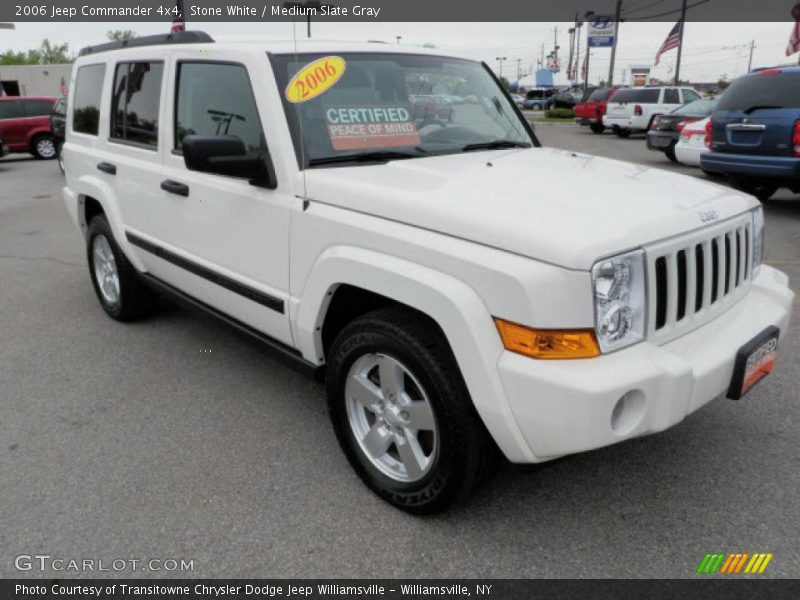 Stone White / Medium Slate Gray 2006 Jeep Commander 4x4