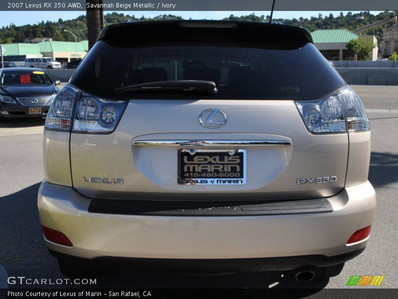 Savannah Beige Metallic / Ivory 2007 Lexus RX 350 AWD