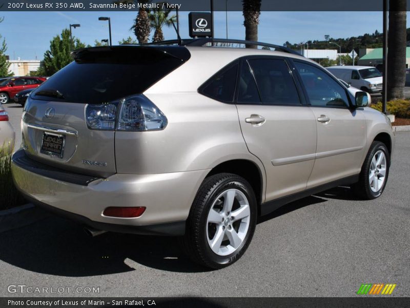 Savannah Beige Metallic / Ivory 2007 Lexus RX 350 AWD