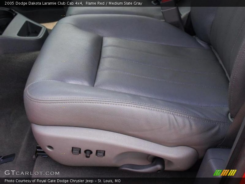 Flame Red / Medium Slate Gray 2005 Dodge Dakota Laramie Club Cab 4x4