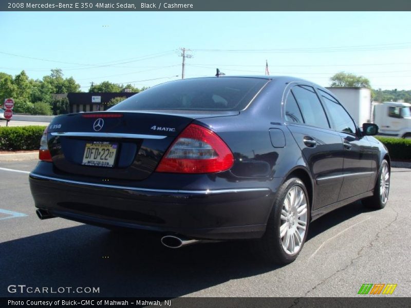 Black / Cashmere 2008 Mercedes-Benz E 350 4Matic Sedan