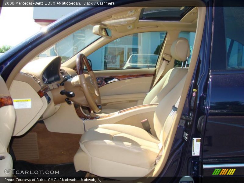 Black / Cashmere 2008 Mercedes-Benz E 350 4Matic Sedan