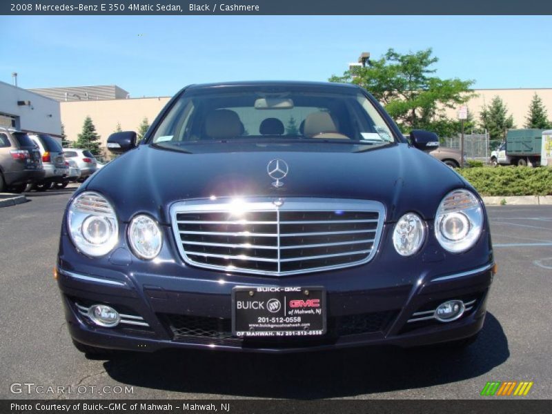 Black / Cashmere 2008 Mercedes-Benz E 350 4Matic Sedan