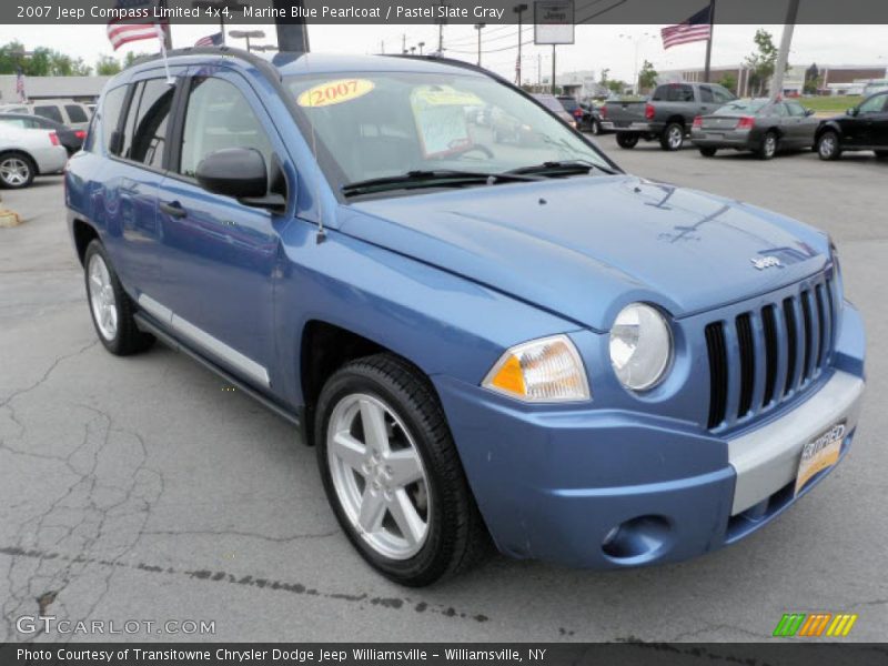 Marine Blue Pearlcoat / Pastel Slate Gray 2007 Jeep Compass Limited 4x4