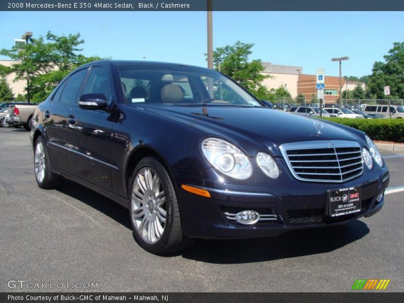 Black / Cashmere 2008 Mercedes-Benz E 350 4Matic Sedan