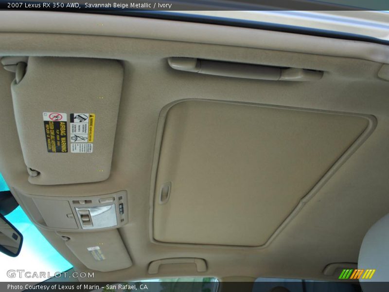Savannah Beige Metallic / Ivory 2007 Lexus RX 350 AWD