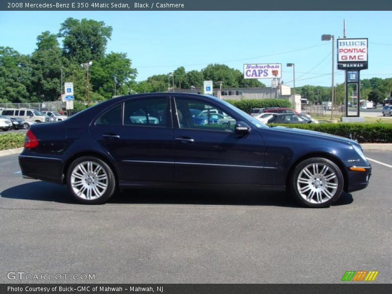 Black / Cashmere 2008 Mercedes-Benz E 350 4Matic Sedan