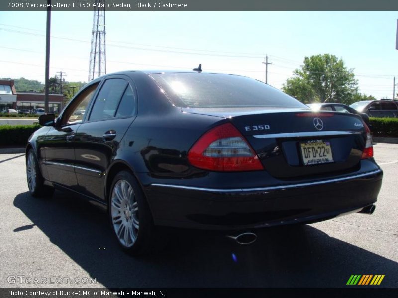 Black / Cashmere 2008 Mercedes-Benz E 350 4Matic Sedan