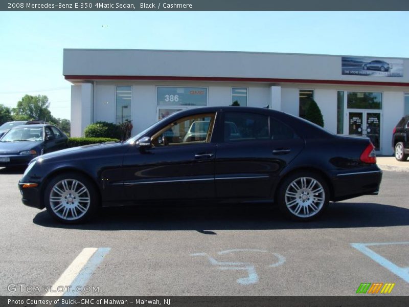 Black / Cashmere 2008 Mercedes-Benz E 350 4Matic Sedan