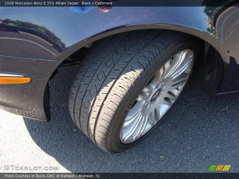 Black / Cashmere 2008 Mercedes-Benz E 350 4Matic Sedan