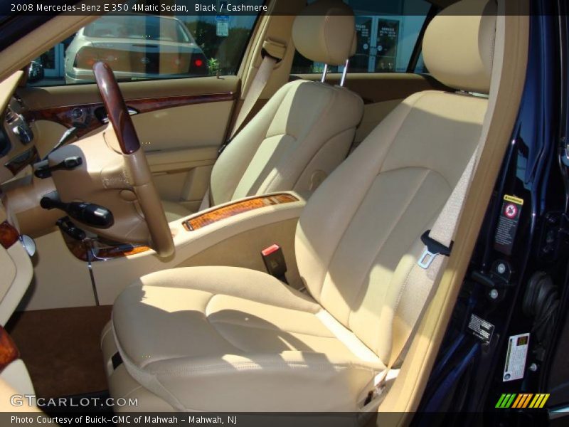 Black / Cashmere 2008 Mercedes-Benz E 350 4Matic Sedan