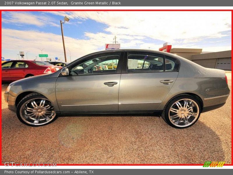 Granite Green Metallic / Black 2007 Volkswagen Passat 2.0T Sedan