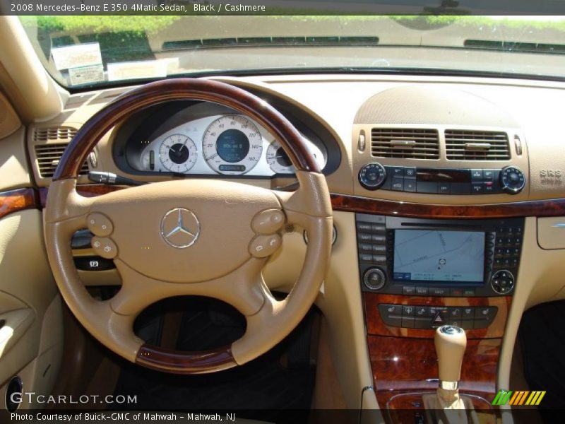 Black / Cashmere 2008 Mercedes-Benz E 350 4Matic Sedan