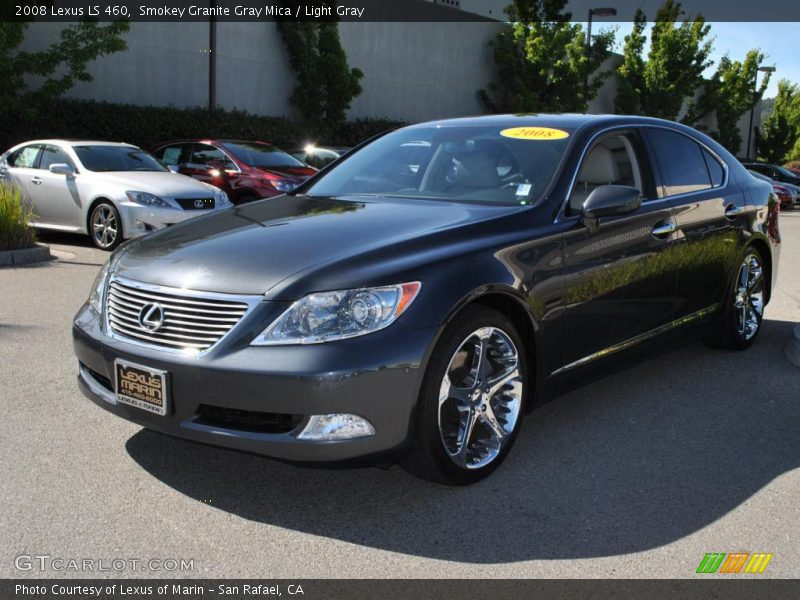 Smokey Granite Gray Mica / Light Gray 2008 Lexus LS 460