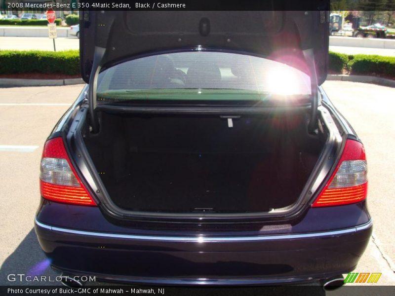 Black / Cashmere 2008 Mercedes-Benz E 350 4Matic Sedan
