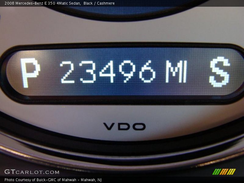 Black / Cashmere 2008 Mercedes-Benz E 350 4Matic Sedan
