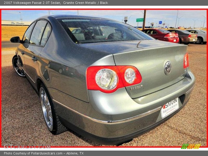 Granite Green Metallic / Black 2007 Volkswagen Passat 2.0T Sedan