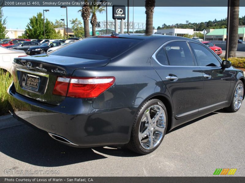 Smokey Granite Gray Mica / Light Gray 2008 Lexus LS 460