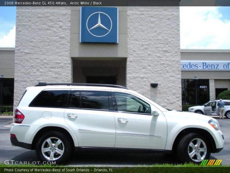 Arctic White / Black 2008 Mercedes-Benz GL 450 4Matic