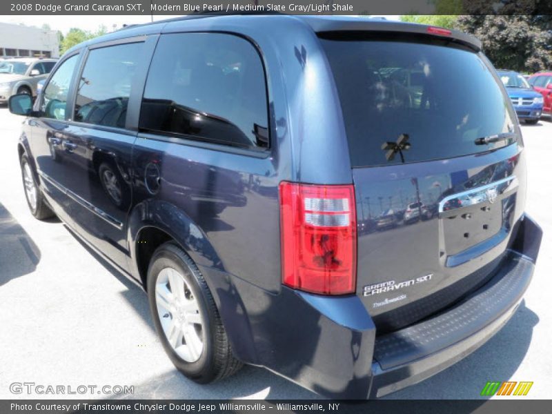 Modern Blue Pearl / Medium Slate Gray/Light Shale 2008 Dodge Grand Caravan SXT