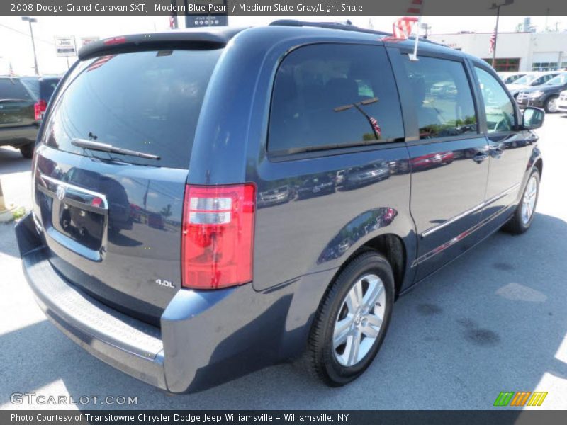 Modern Blue Pearl / Medium Slate Gray/Light Shale 2008 Dodge Grand Caravan SXT