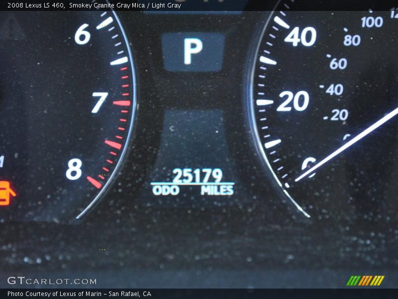 Smokey Granite Gray Mica / Light Gray 2008 Lexus LS 460