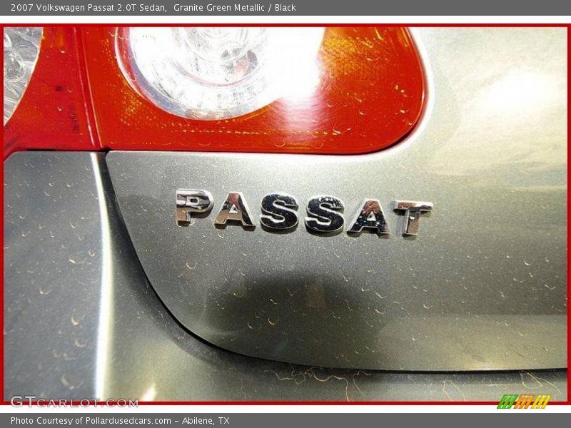 Granite Green Metallic / Black 2007 Volkswagen Passat 2.0T Sedan