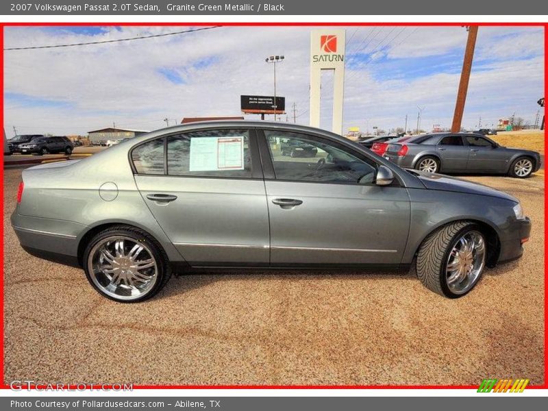 Granite Green Metallic / Black 2007 Volkswagen Passat 2.0T Sedan