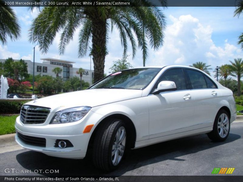 Arctic White / Savanna/Cashmere 2008 Mercedes-Benz C 300 Luxury