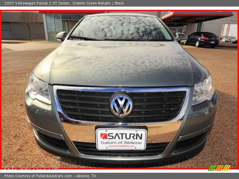 Granite Green Metallic / Black 2007 Volkswagen Passat 2.0T Sedan