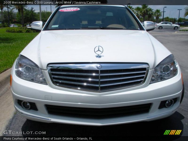 Arctic White / Savanna/Cashmere 2008 Mercedes-Benz C 300 Luxury