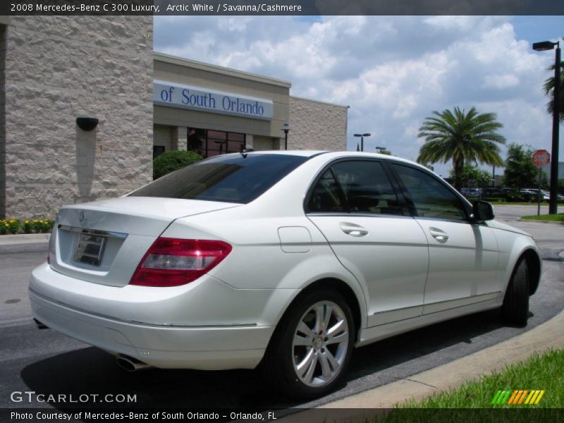Arctic White / Savanna/Cashmere 2008 Mercedes-Benz C 300 Luxury